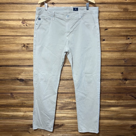 Ag Adriano Goldschmied Other - Adriano Goldschmied The Graduate Mens Size 38x32 Tailored Leg Jeans Khaki